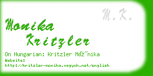 monika kritzler business card